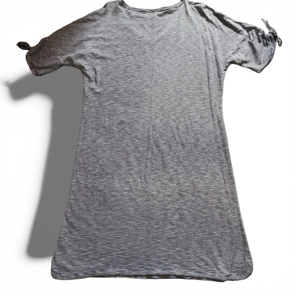 Talbots Navy/White Striped Jersey Fabric Dress XL - Picture 5 of 7